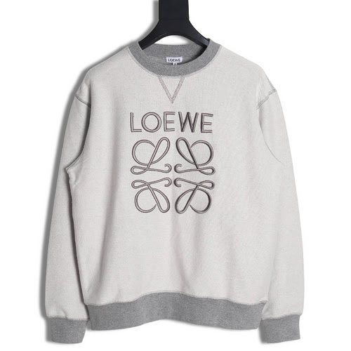 Felpa girocollo Loewe 23FW ricamata reversewear