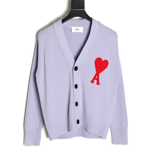 Cardigan maglione ricamato amore AMIRI 21FW