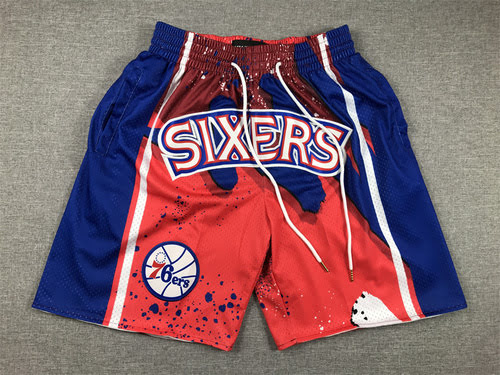 Pantaloni da basket rossi Swingman Justin Pocket Edition 76ers