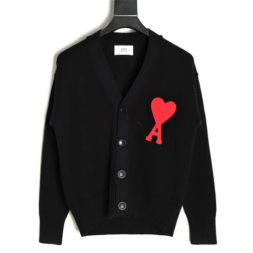 Cardigan maglione ricamato amore AMIRI 21FW