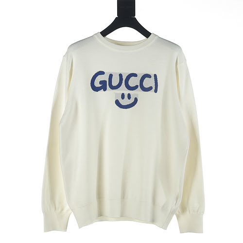 Maglione girocollo con logo smiley graffiti di GUCCIGucci