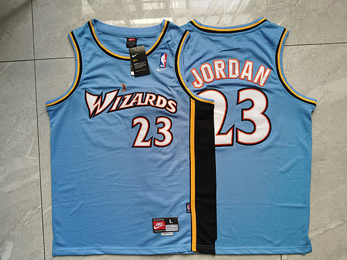 Wizards No. 23 Jordan Blue Basketball Jersey
