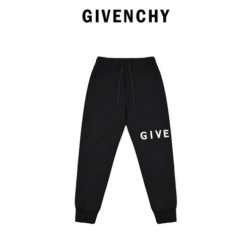 GVCGivenchy pantaloni sportivi in ​​spugna casual autunnali e invernali con lettere ricamate classic