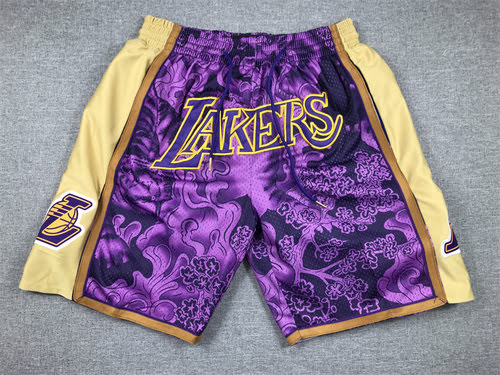 Pocket Edition Lakers Purple Year of the Tiger Limited Edition Basketball Pants