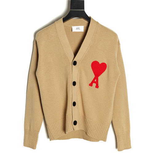 Cardigan maglione ricamato amore AMIRI 21FW