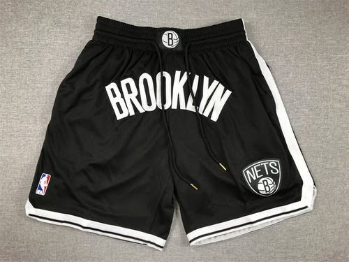 Nets Regular Black Basketball Pants Justin Pocket Edition