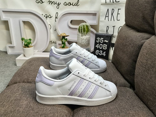 634DAdidas trifoglio Originals Superstar punta a conchiglia classica allmatch scarpe da ginnastica s