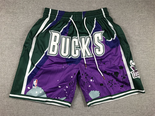 Bucks swingman purple basketball pants juston pocket version