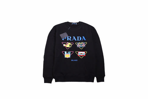 Prada 23Fw prodotto elettronico nuova felpa girocollo floreale