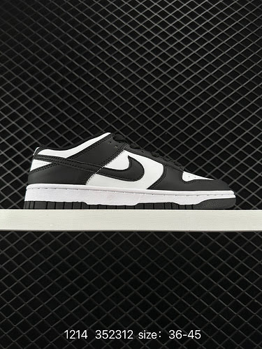 6 NIKE DUNK LOW RETRO Nero Nero e bianco Panda Cuscino d'aria realizzato con materiali reali Corrett