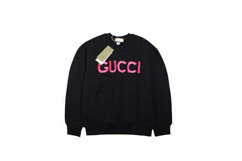 Felpa girocollo Gucci 23Fw con lettere tridimensionali ricamate