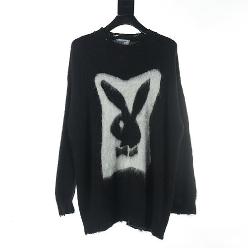 Maglione girocollo distrutto in mohair SLP di Saint Laurent