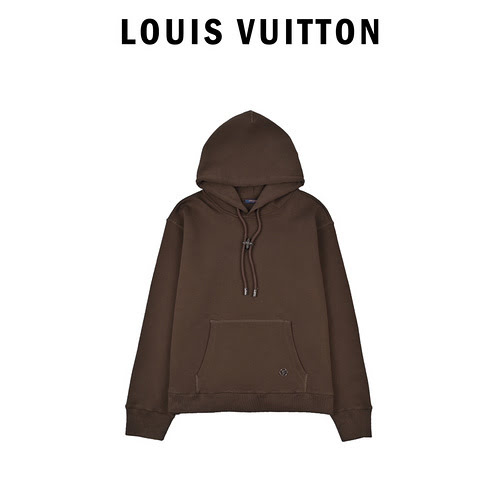 Nuova felpa con cappuccio con bottoni floreali di LV Louis Vuitton