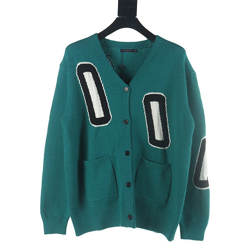 Cardigan maglione verde LV 23Fw