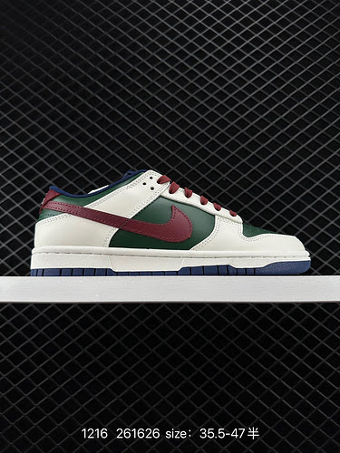 3 Nike Dunk Low Nike SB scarpe da ginnastica basse basse verde bordeaux antiscivolo e resistenti all