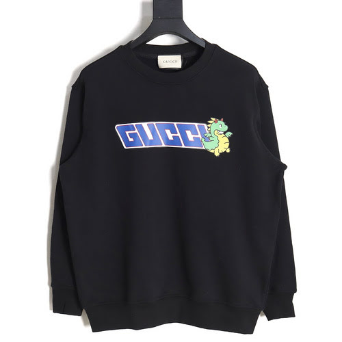 Felpa girocollo con stampa dinosauri Gcci Gucci 23FW