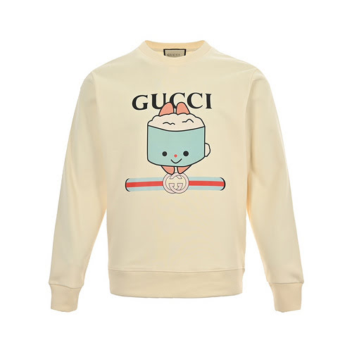 GucciFelpa girocollo con stampa lettere cartoon di Gucci 23Fw