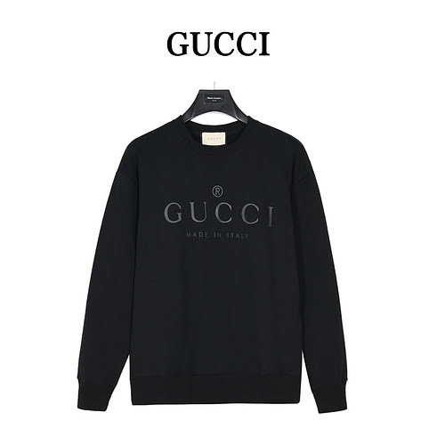 GucciFelpa girocollo con stampa logo semplice Gucci 23Fw