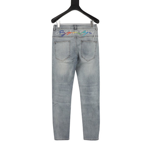 Jeans GVC semplici con logo ricamato