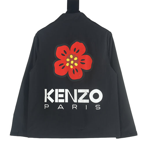 Kenzo KZ 23 Nuova serie BOKE Giacca camicia stampata a fiori di begonia