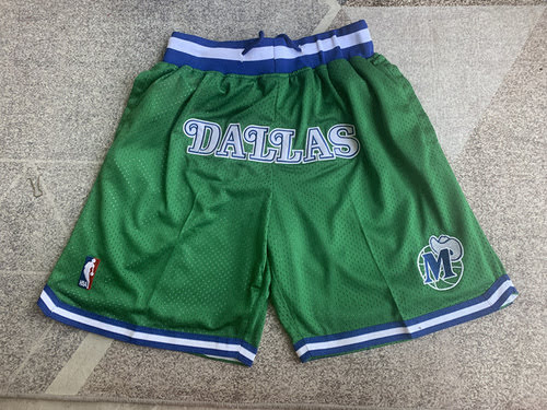 Pocket Pants Calf Green Retro Basketball Pants