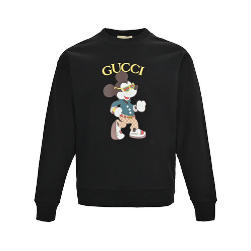 GucciFelpa girocollo Gucci 23Fw con stampa lettera Topolino