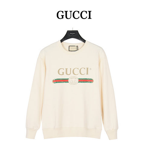 GucciFelpa girocollo con logo classico Gucci stampato