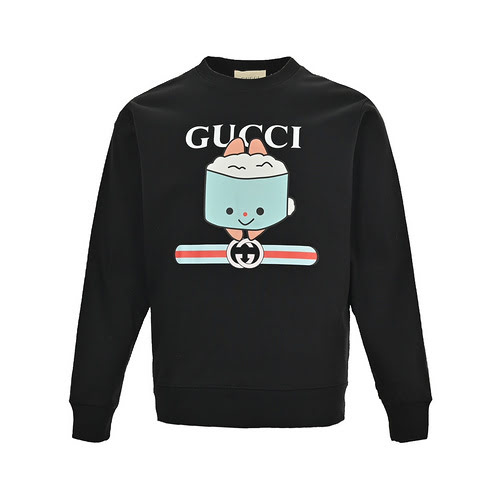 GucciFelpa girocollo con stampa lettere cartoon di Gucci 23Fw