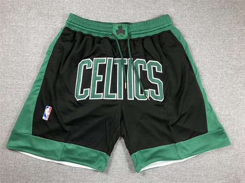 Pantaloni tascabili Celtics Regular Pantaloni da basket neri