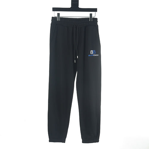 Pantaloni Balenciaga BLCG 23FW color block doppia B ricamati