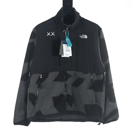 Giacca in pile con cerniera color block The North Face TNF x KAWS modello FW23 1995