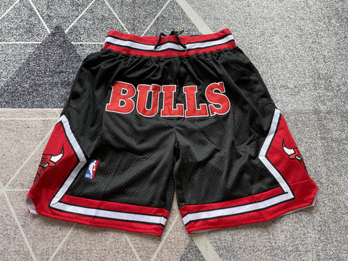 Pocket Pants Bulls Retro BULLS Black Basketball Pants