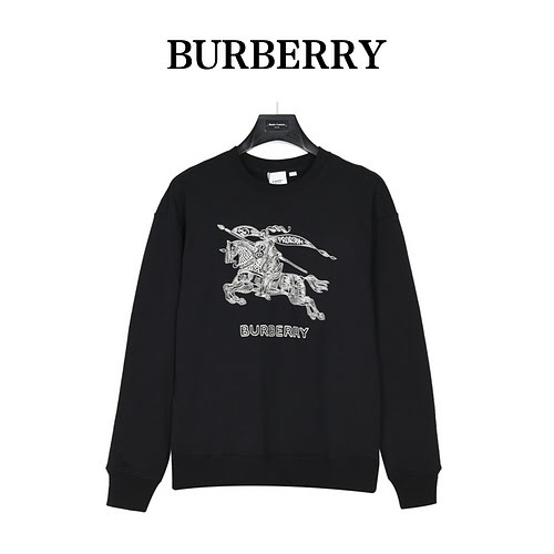 BBRFelpa girocollo con logo War Horse ricamato 23Fw di Burberry