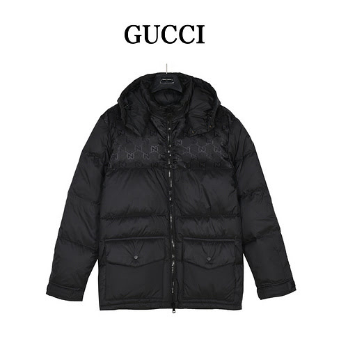 GucciPiumino Gucci 23Fw in nylon con inserti GG