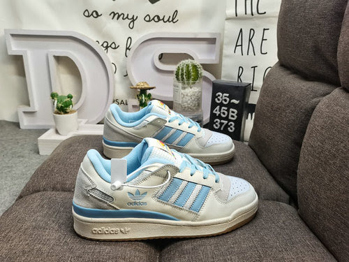 373D autentiche sneakers sportive casual alla moda Adidas Forum 84 MOD Low OG basse. Basate sulla fo