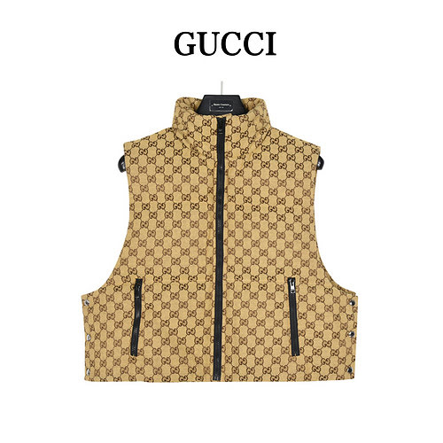 GucciGilet con clip in tela Gucci 23Fw GG