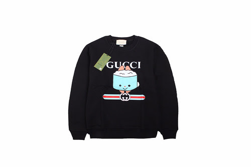 Felpa girocollo con stampa lettere cartoon Gucci 23Fw