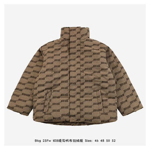 Piumino Blcg 23Fw Double B in tela jacquard