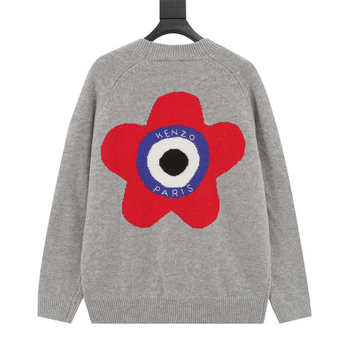 KENZO Kenzo KZ 23FW cardigan maglione lavorato a maglia floreale sul retro