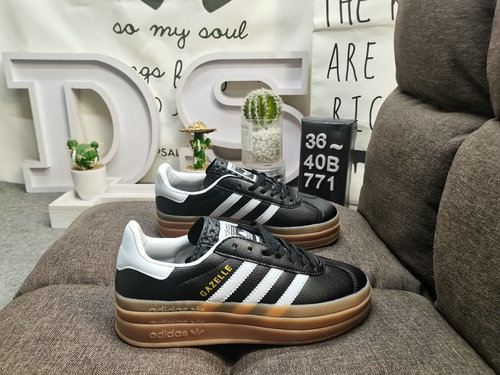 771DAdidas Originals Gazelle Bold W trifoglio tre strati suola spessa lowtop retrò versatile sneaker