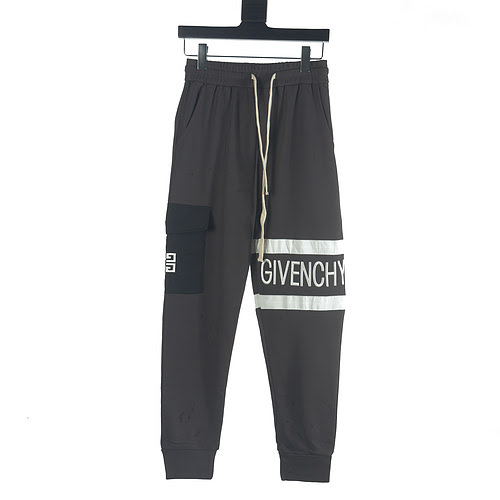 Pantaloni Givenchy GFC 23Fw con tasche quadriquadrate ricamate