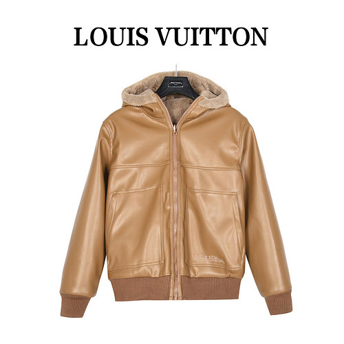 Giacca LVLouis Vuitton 23Fw con cintura e cappuccio double face