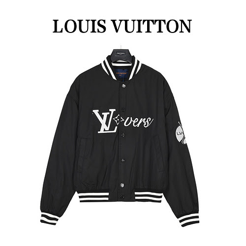 Giacca in cotone con giacca da baseball con logo caldo LVLouis Vuitton 23Fw Fei Dong