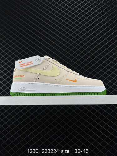 2 Nike Air Force Low Air Force 1 sneakers sportive casual versatili basse La combinazione di morbide