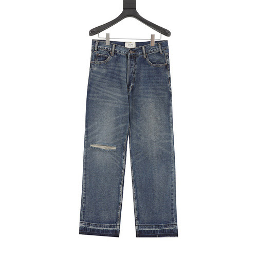 Nuovi pantaloni in denim taglio coltello CE