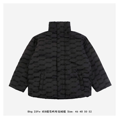 Piumino Blcg 23Fw Double B in tela jacquard