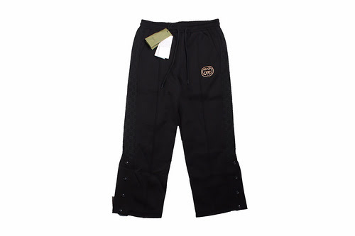 Pantaloni casual ispessiti Gucci 24ss con logo ricamato sulla manica