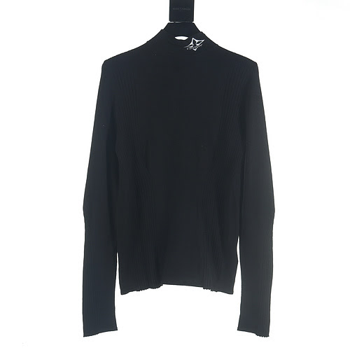 Maglione con fondo in maglia di cashmere LV 23FW