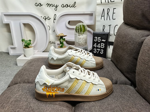 373DAdidas trifoglio Originals Superstar punta a conchiglia classico allmatch scarpe da ginnastica s