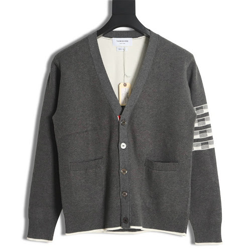 Maglione cardigan bassotto scozzese TB 23FW